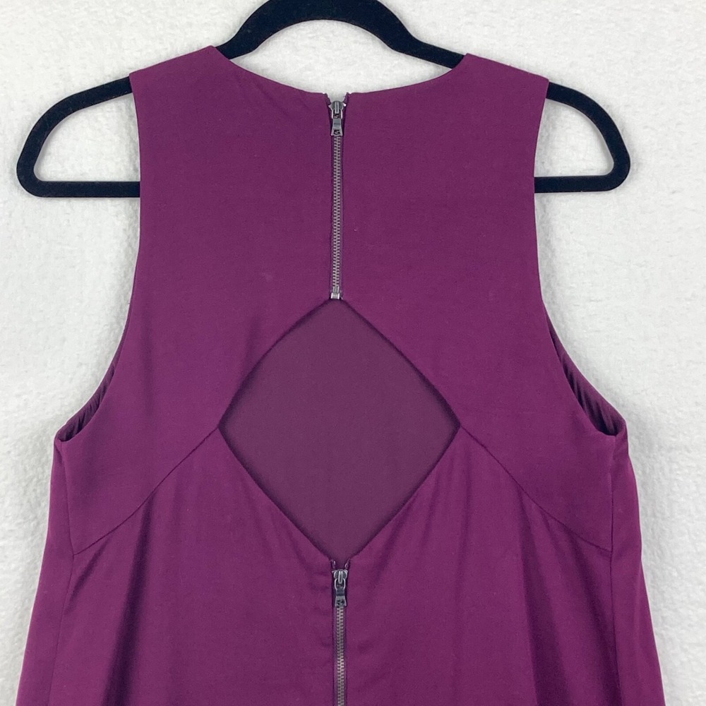 Alice + Olivia Open Back Flare Purple Casual Party Dress Size Medium - Picture 9 of 12